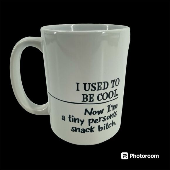 I Used To Be Cool Now I'm A Tiny Person's Snack B**ch Coffee Mug Mom Gift 15oz - Picture 4 of 15